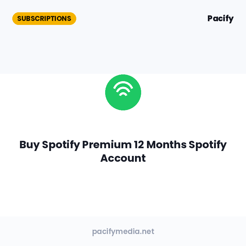 Buy Spotify Premium 12 Months Spotify Account