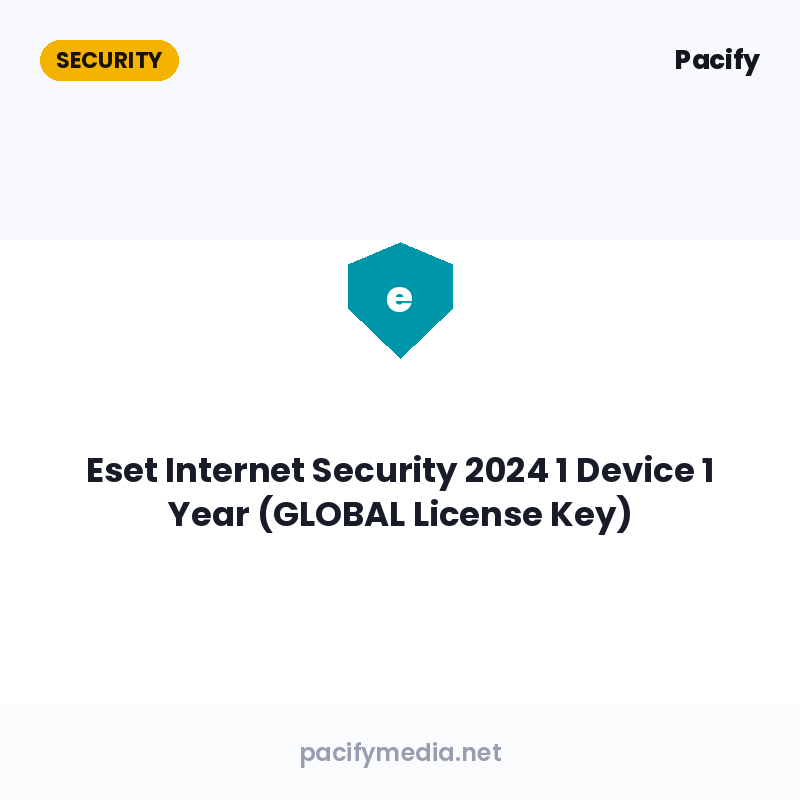 Eset Internet Security 2024 1 Device 1 Year (GLOBAL License Key)