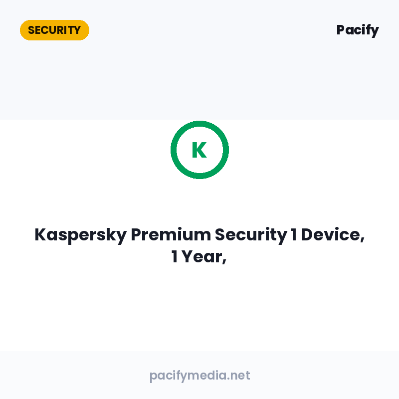 Kaspersky Premium Security 1 Device, 1 Year,