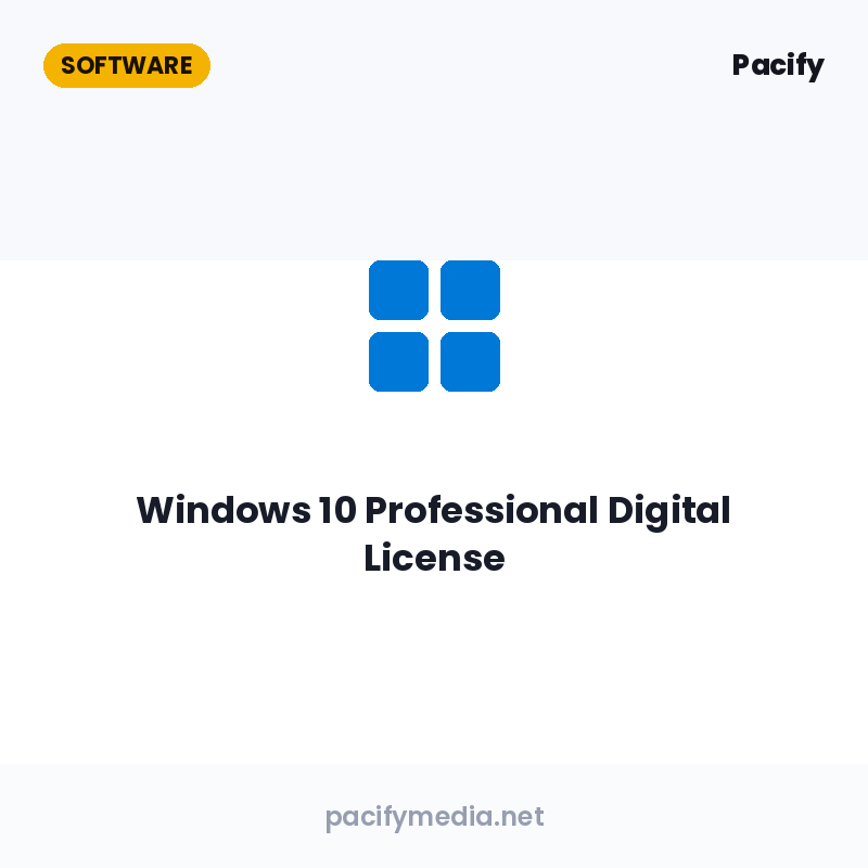 Windows 10 Professional Digital License